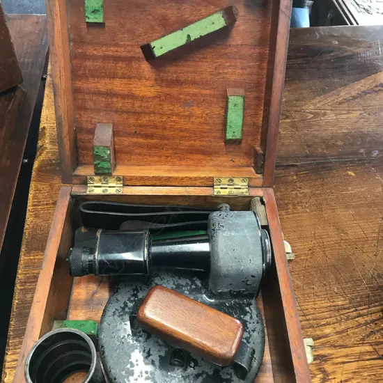 BOXED NAVAL WAYMOUTH-COOKE Mk.IV SEXTANT-TYPE RANGEFINDER T. COOKE & SONS LTD, LONDON & YORK, PATENT 1914